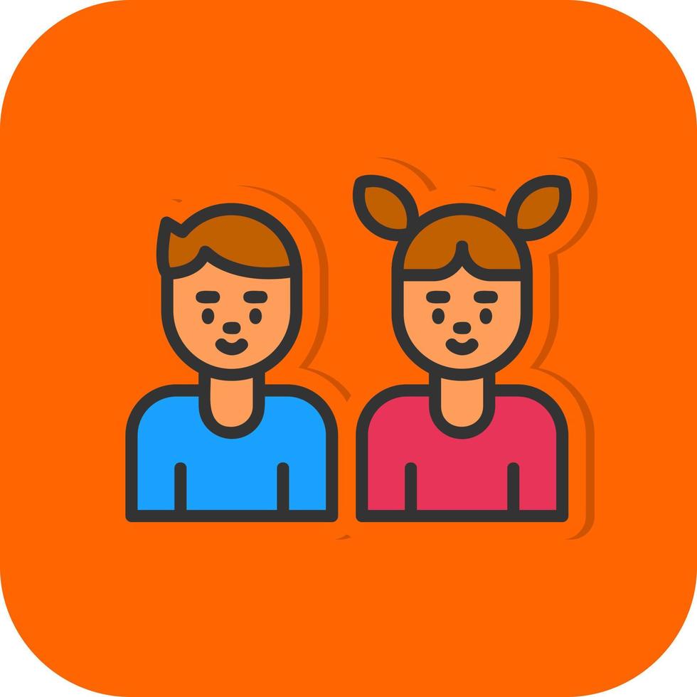 Children Vector Icon Design