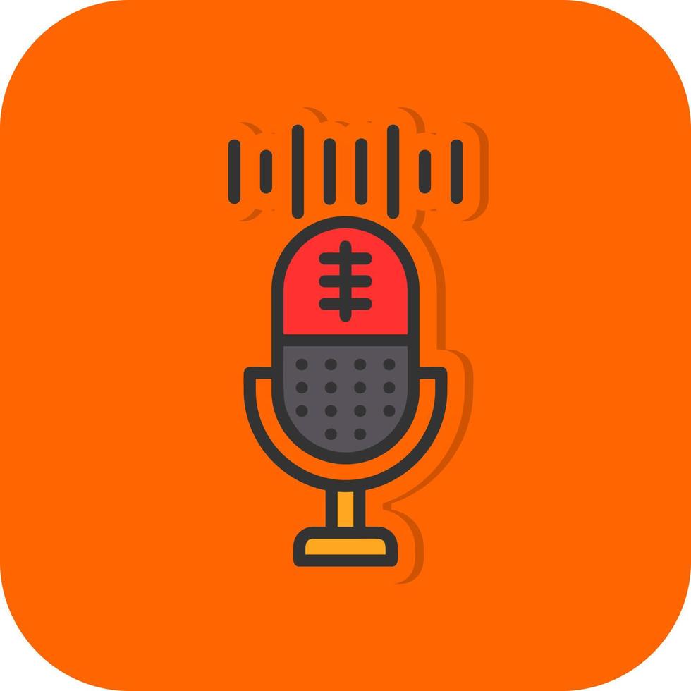 Voice Recording Vector Icon Design