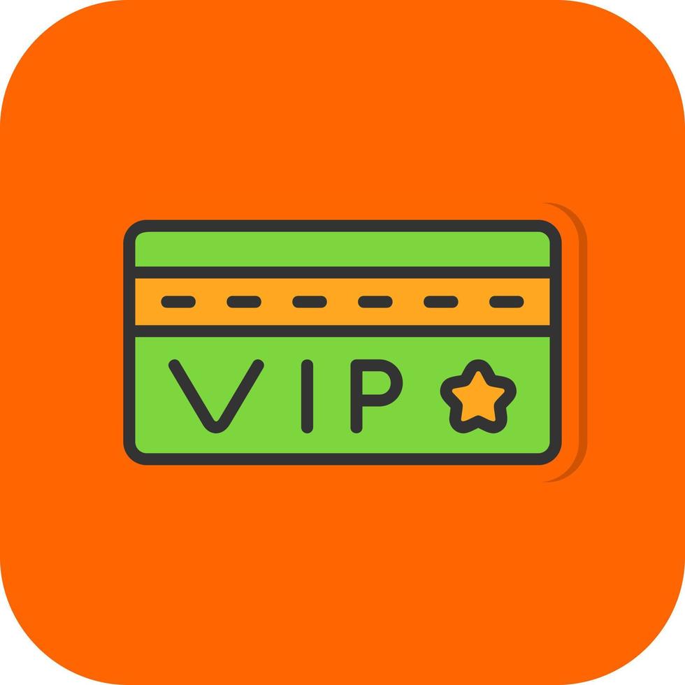 Vip Card Vector Icon Design