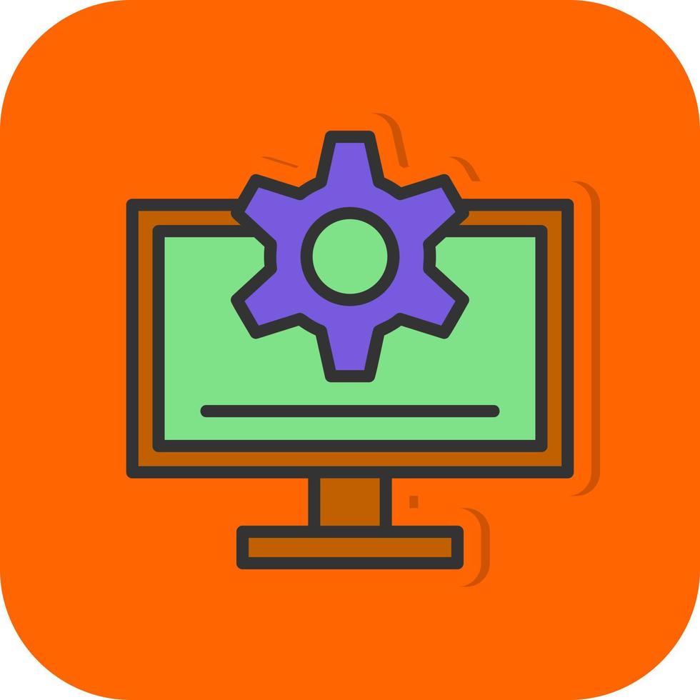 Monitor Vector Icon Design