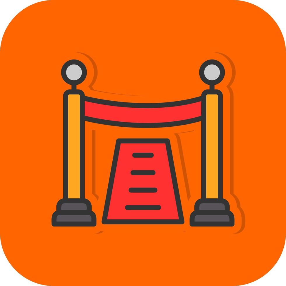 Red Carpet Vector Icon Design
