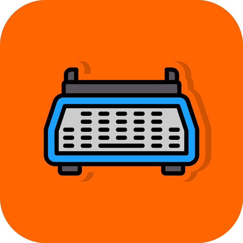 Typewriter Vector Icon Design