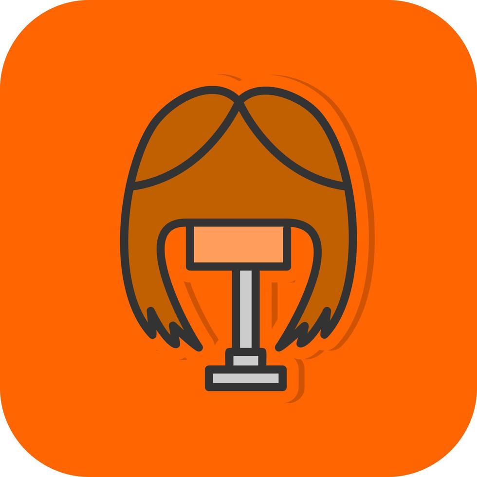 Wig Vector Icon Design