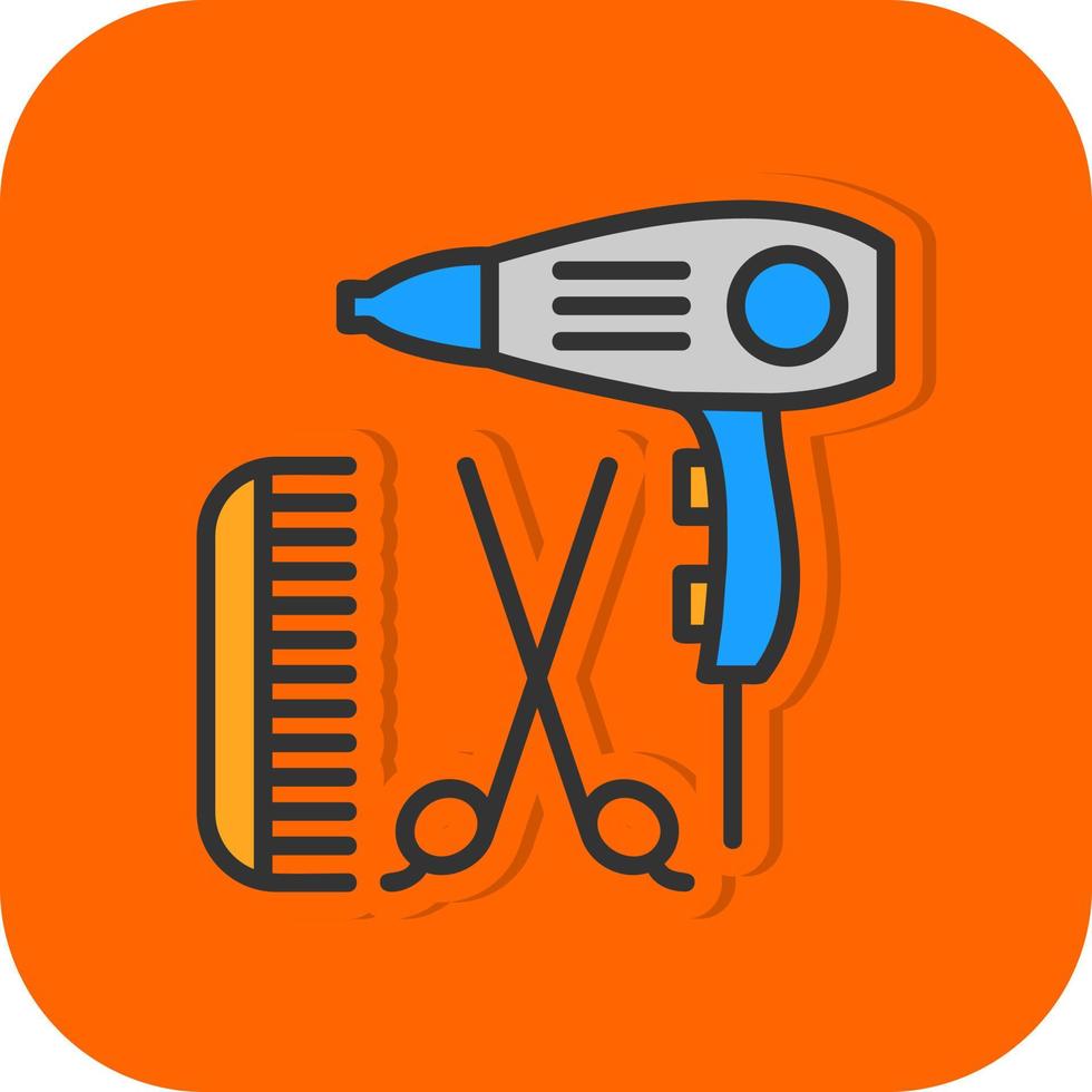 Hairdressing Vector Icon Design