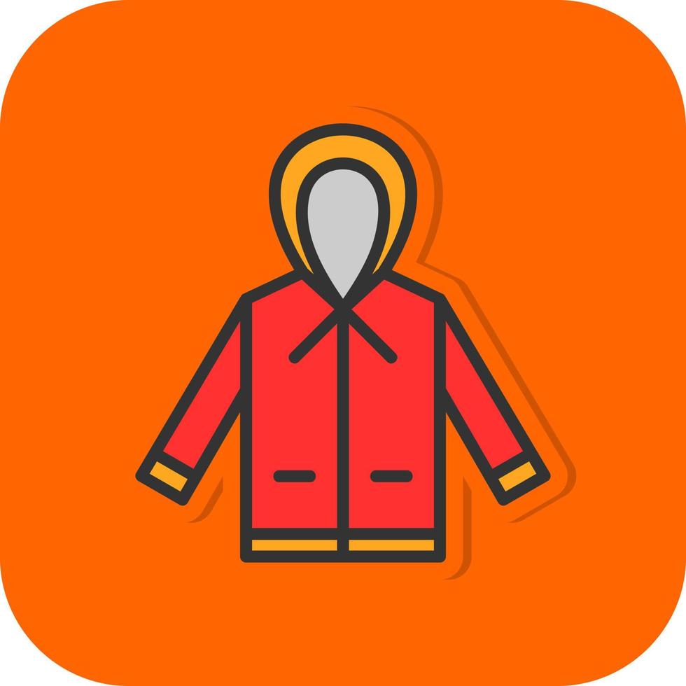 Raincoat Vector Icon Design