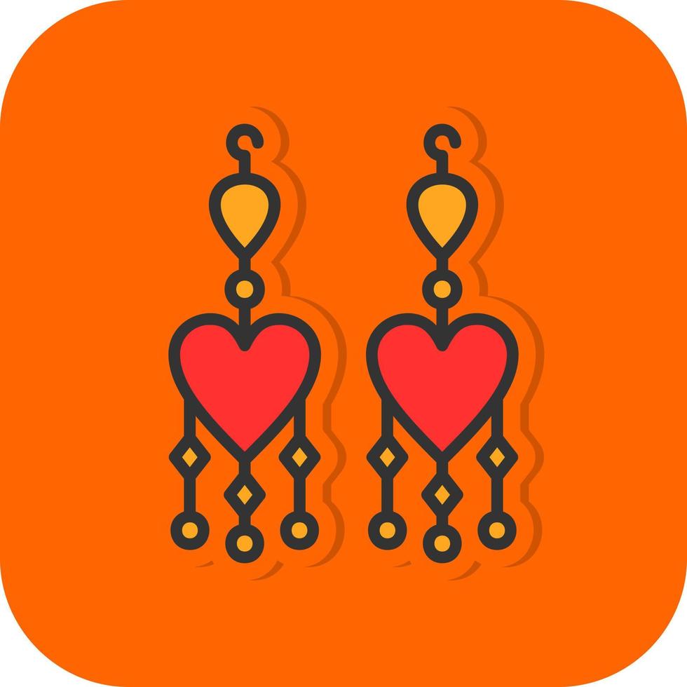 Earrings Vector Icon Design