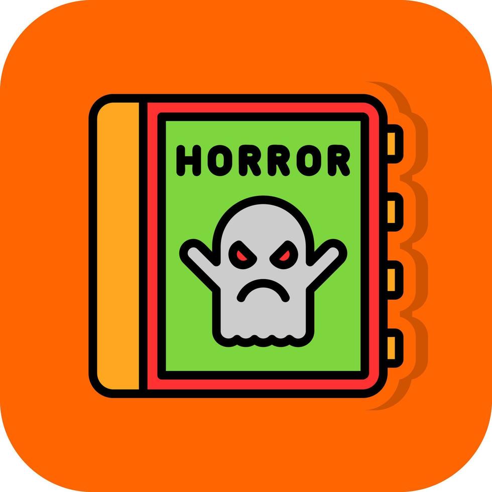 diseño de icono de vector de terror