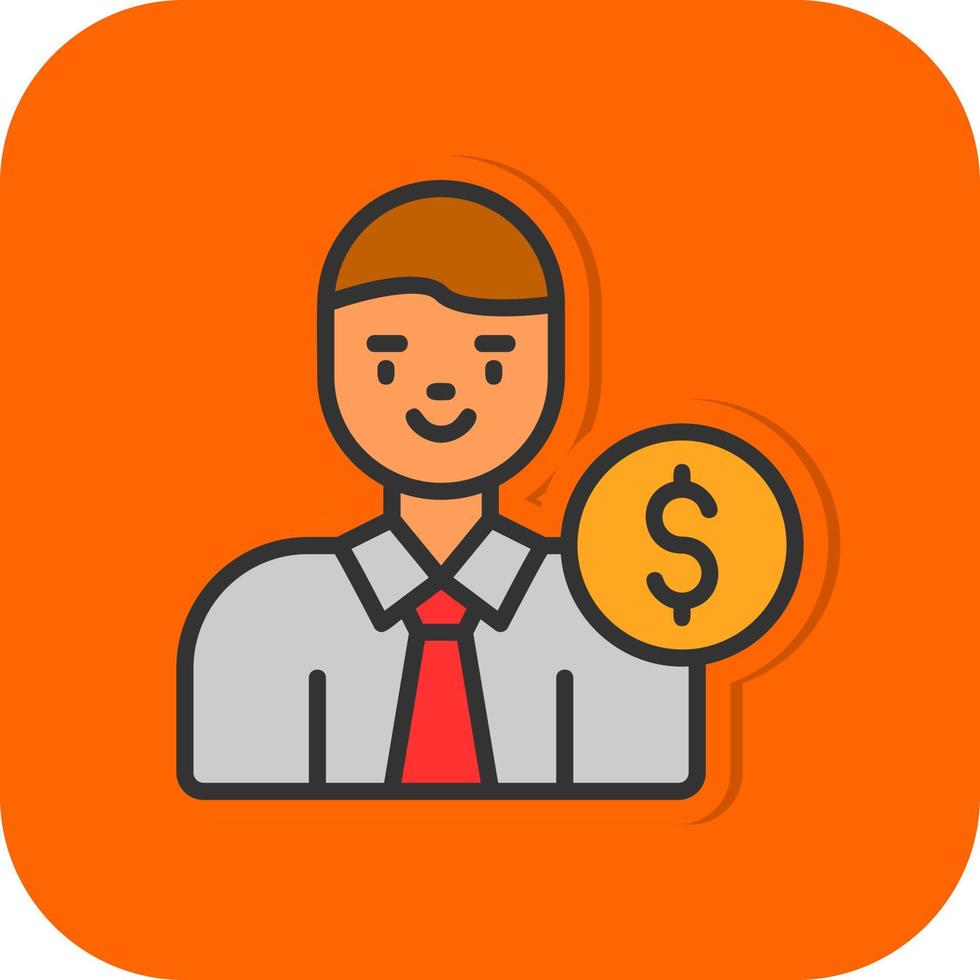 Banker Vector Icon Design