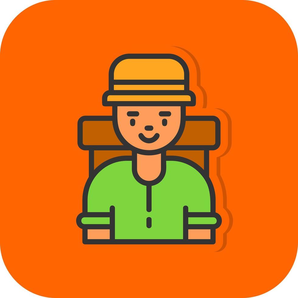 Traveller Vector Icon Design