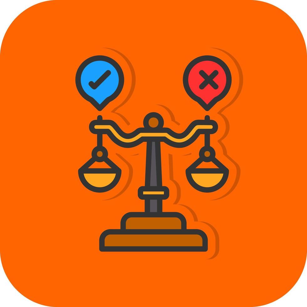 Judgment Vector Icon Design