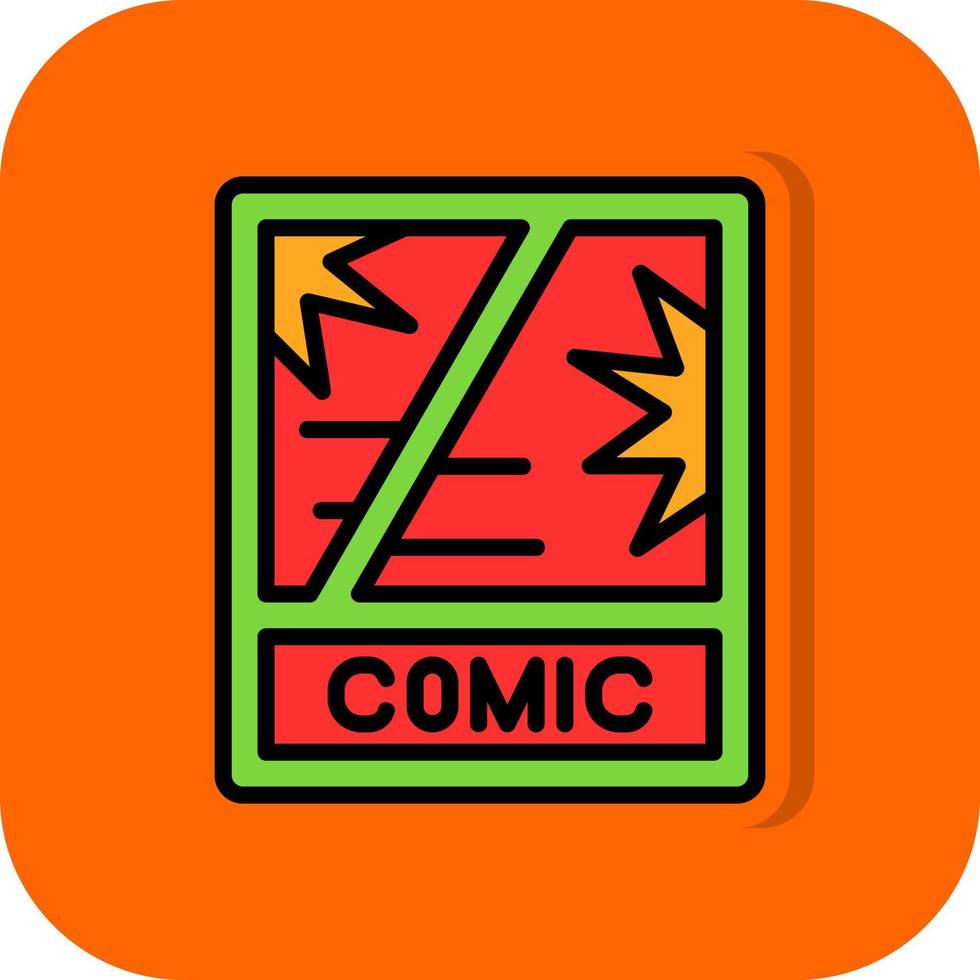 Comic Book Vector Icon Design