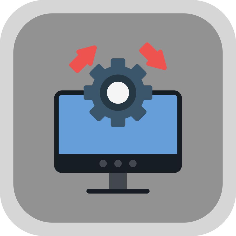 Upgrade Desktop Vector Icon Design
