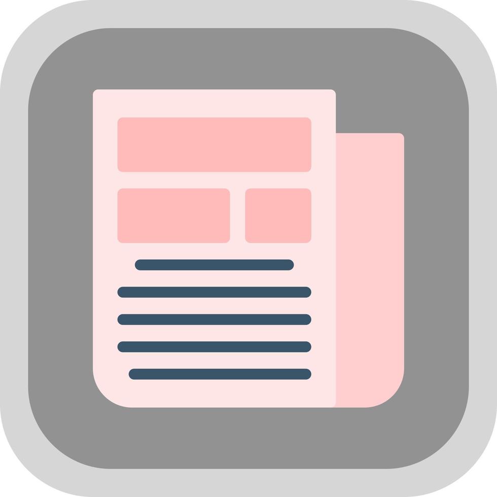 Newspaper Vector Icon Design