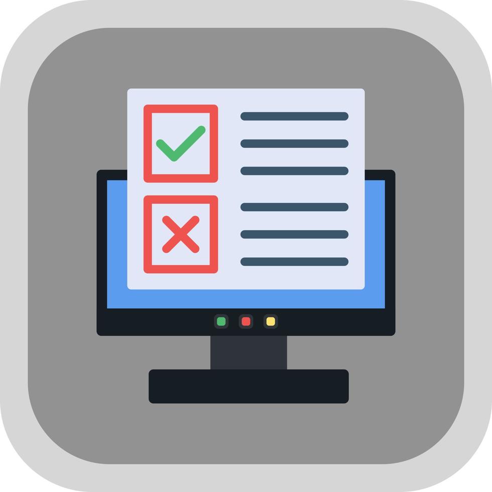 Online Survey Vector Icon Design