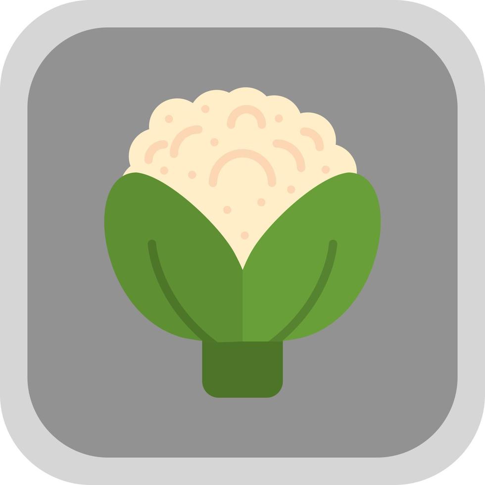 Cauliflower Vector Icon Design