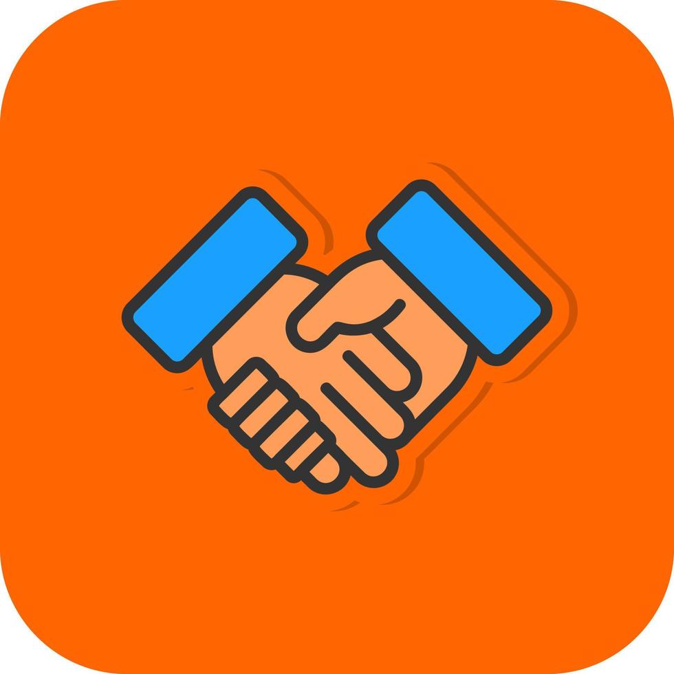 Shaking Hands Vector Icon Design