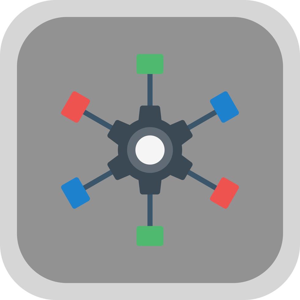Outsource Management Vector Icon Design