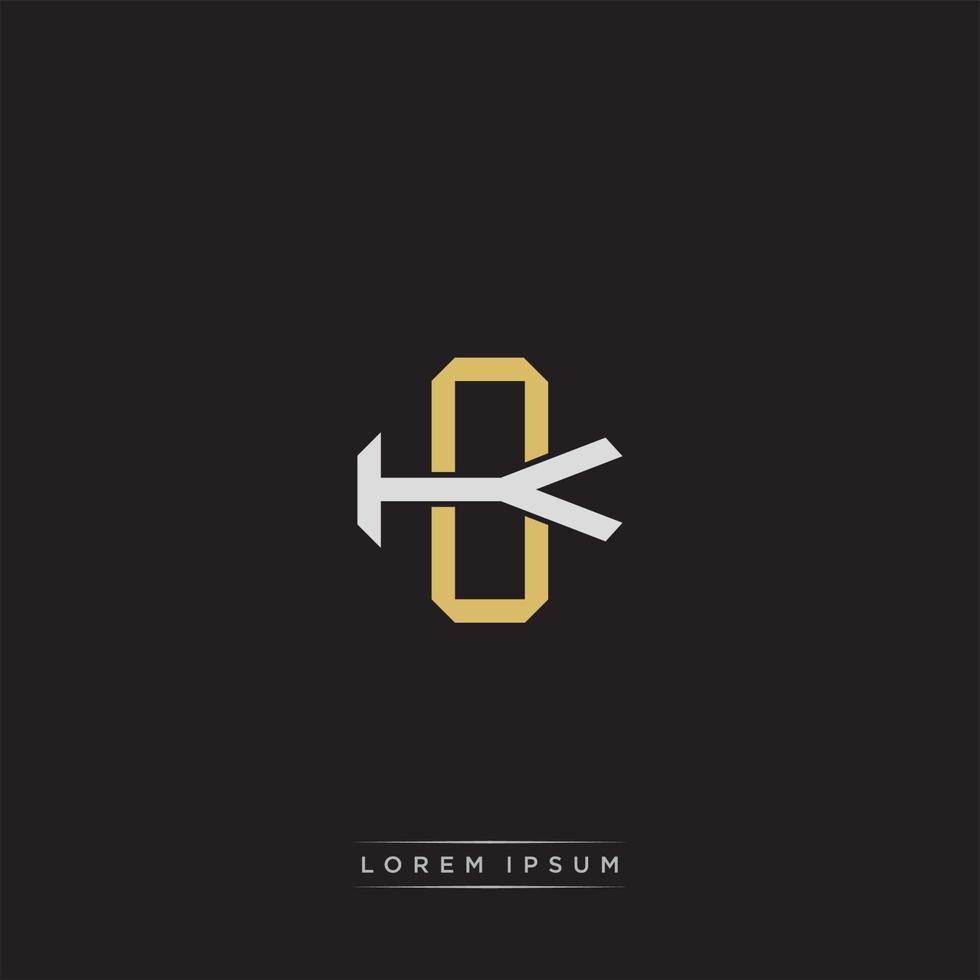 CK Initial letter overlapping interlock logo monogram line art style vector