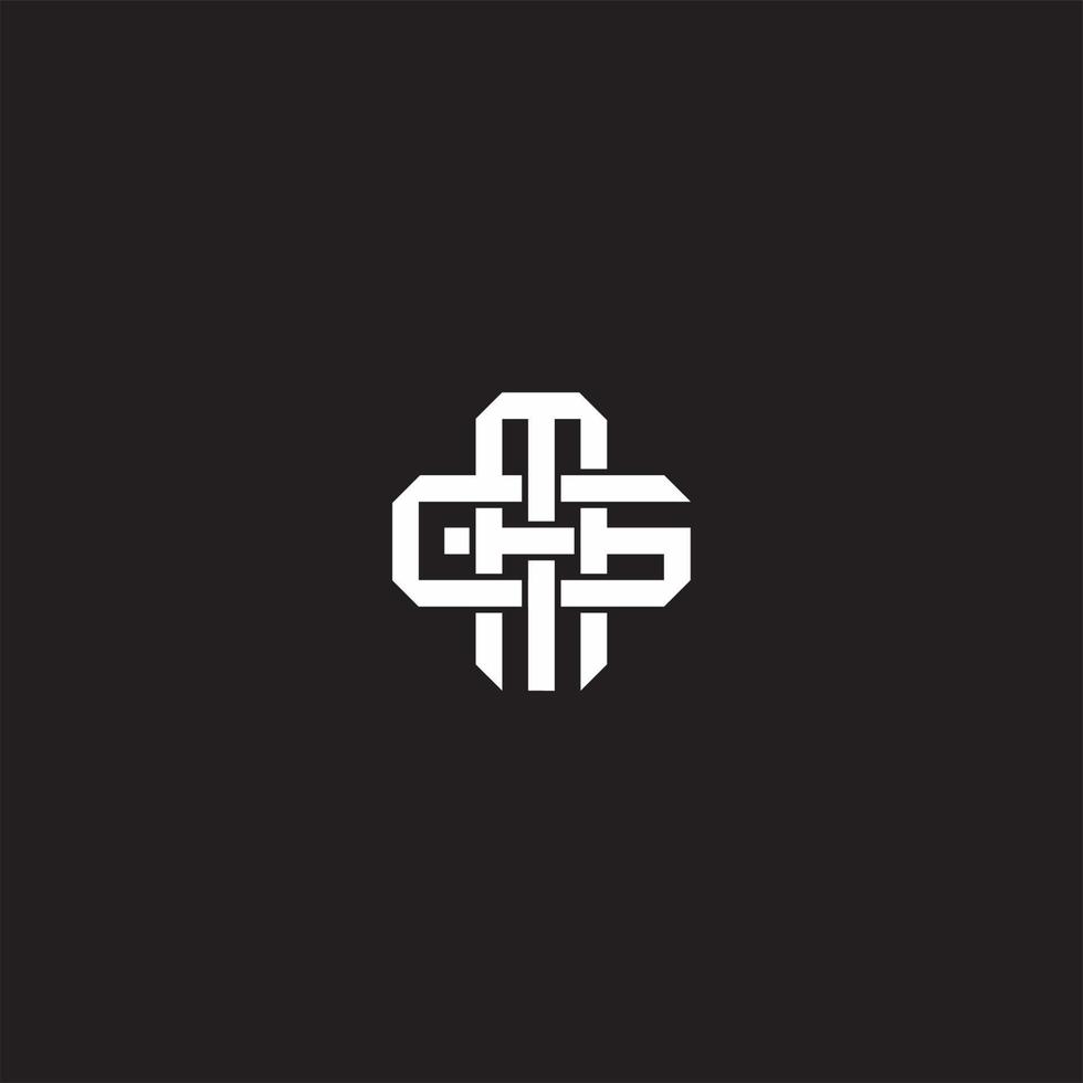 MG Initial letter overlapping interlock logo monogram line art style vector