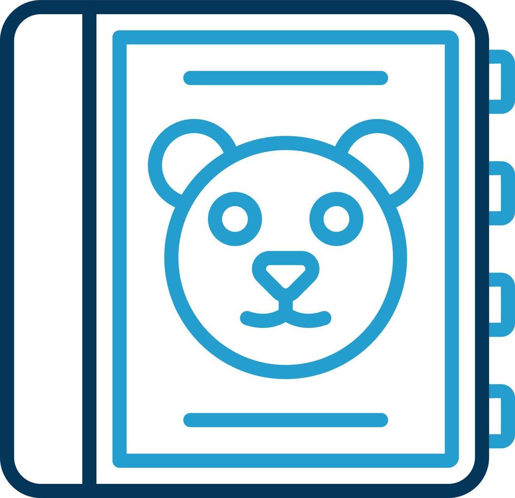 Childrens Book Vector Icon Design