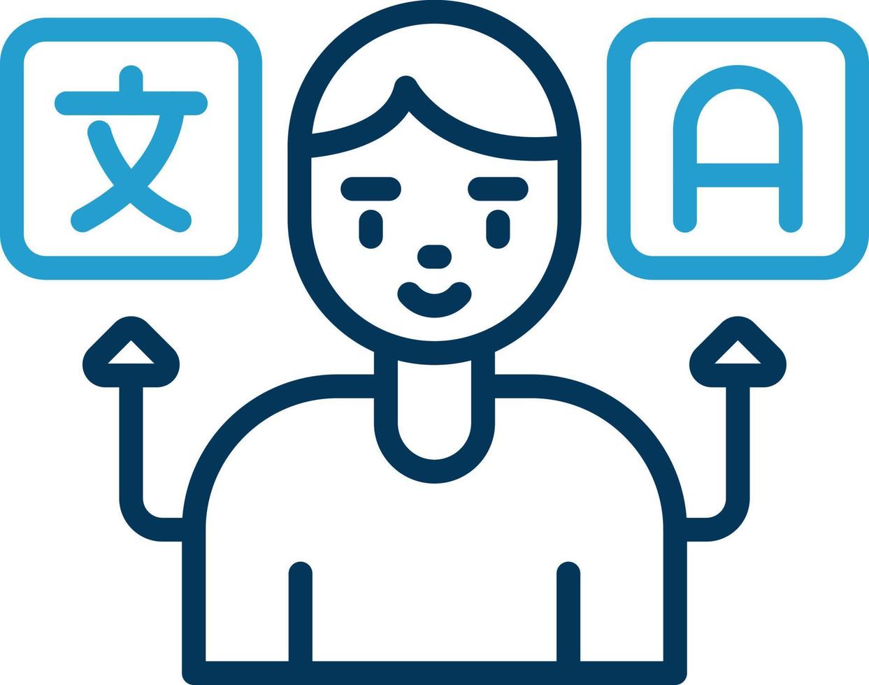 Translator Vector Icon Design