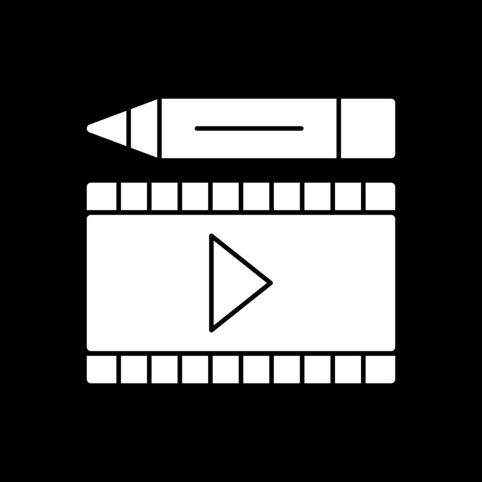 diseño de icono de vector de edición de video