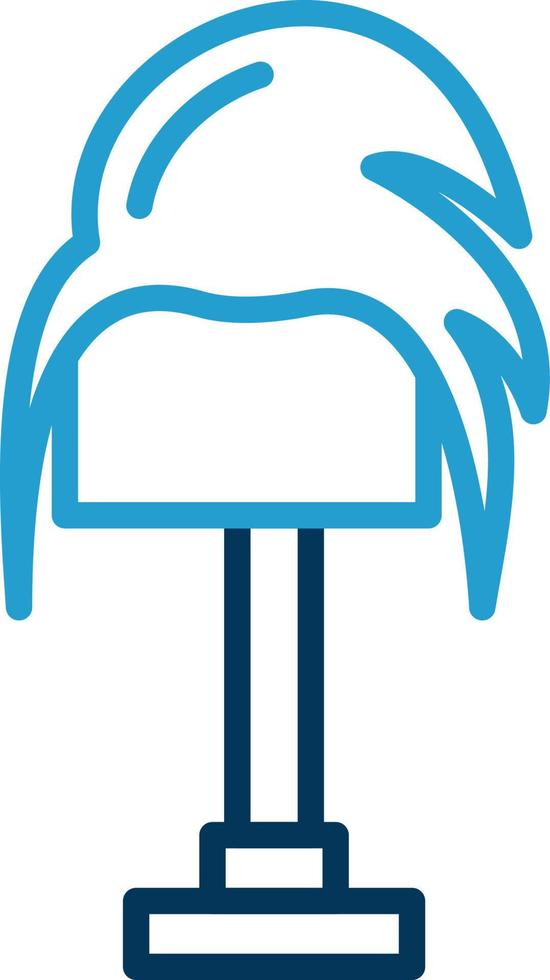 Wig Vector Icon Design