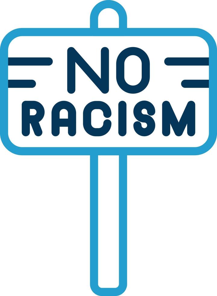 No Racism Vector Icon Design