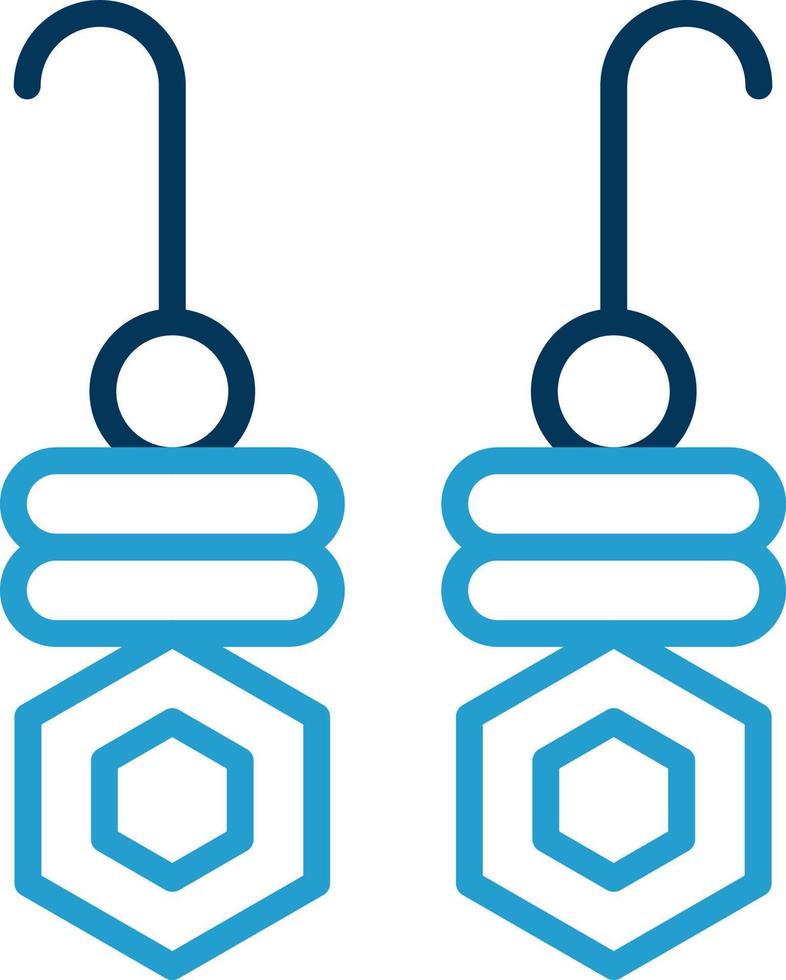 Earrings Vector Icon Design