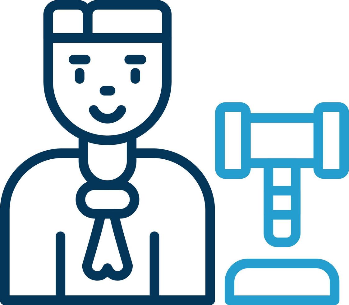 Judge Man Vector Icon Design