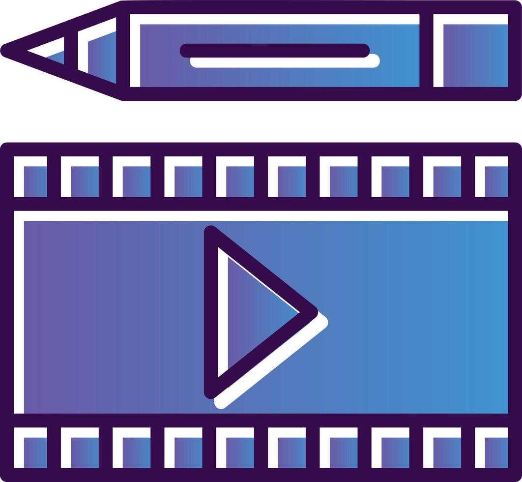Video Edition Vector Icon Design