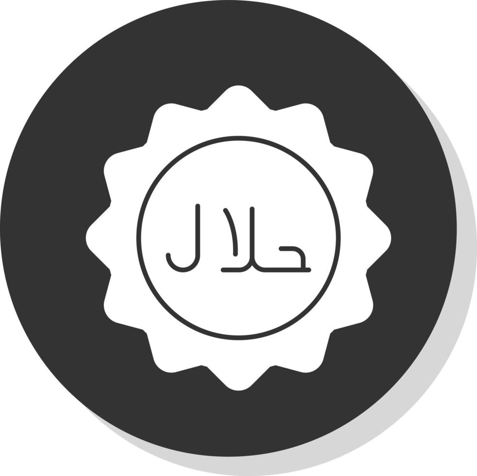 diseño de icono de vector halal