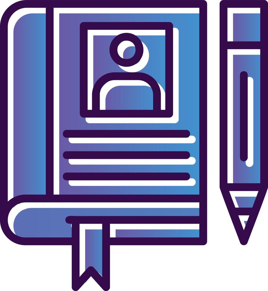 Biography Vector Icon Design