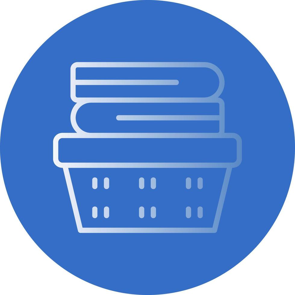 Laundry Basket Vector Icon Design