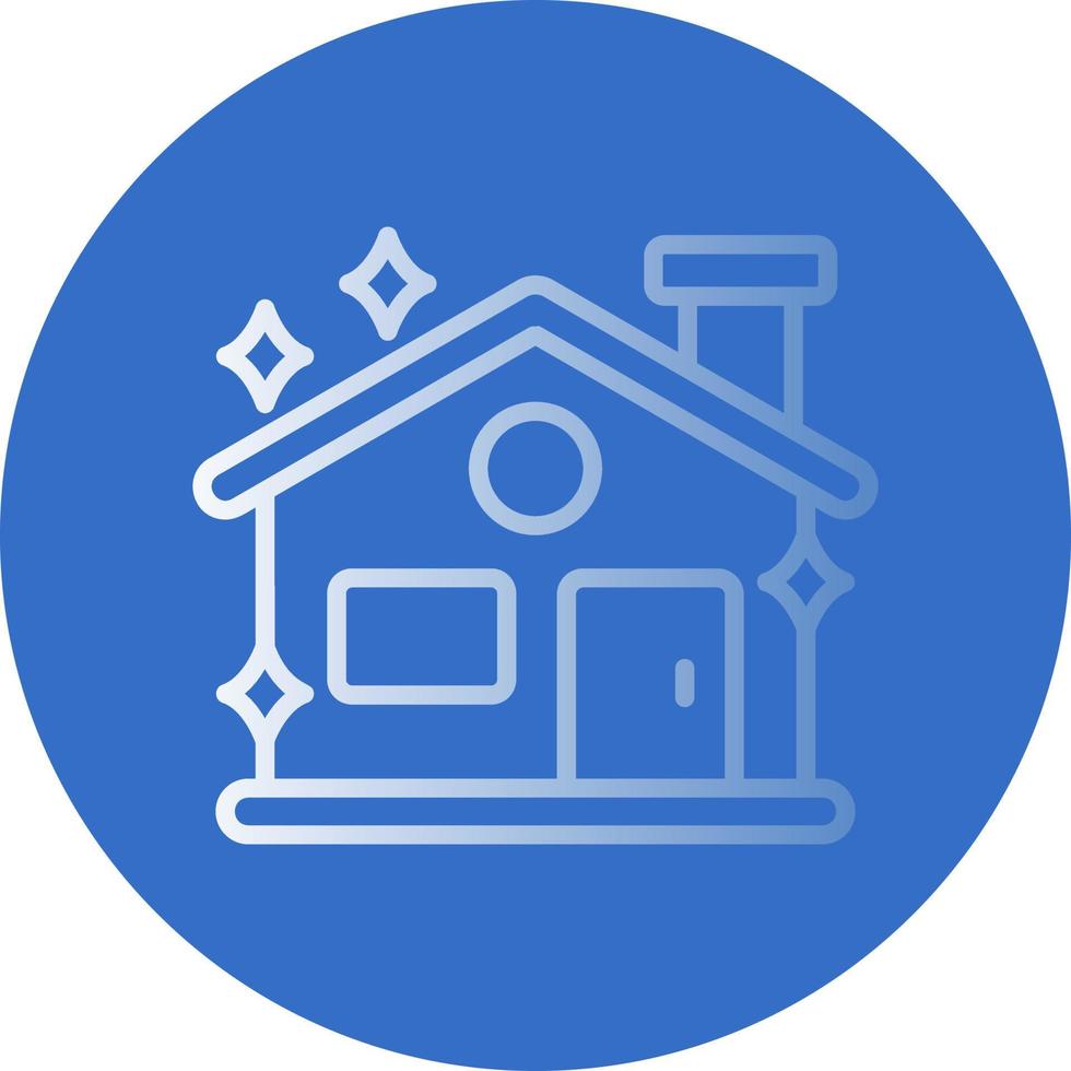 Clean House Vector Icon Design