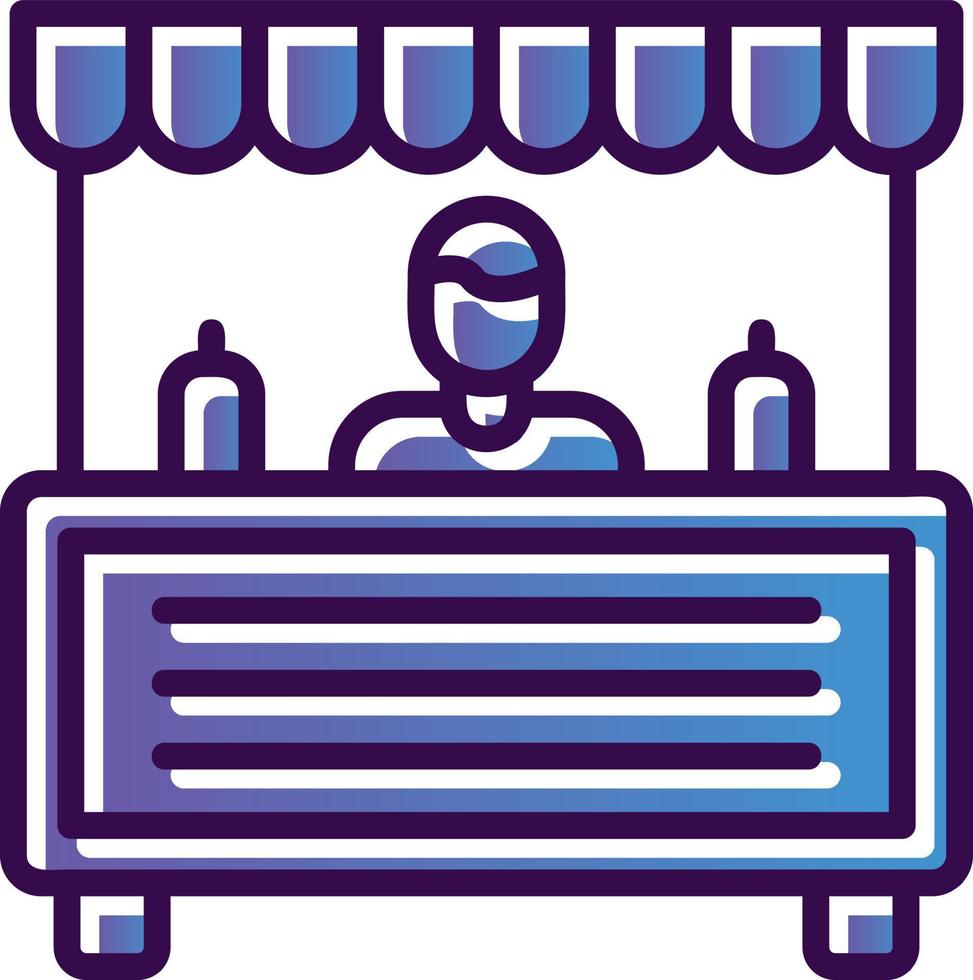 Booth Vector Icon Design