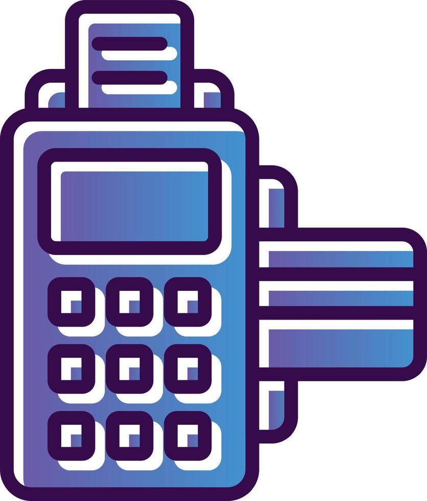 Cashier Machine Vector Icon Design