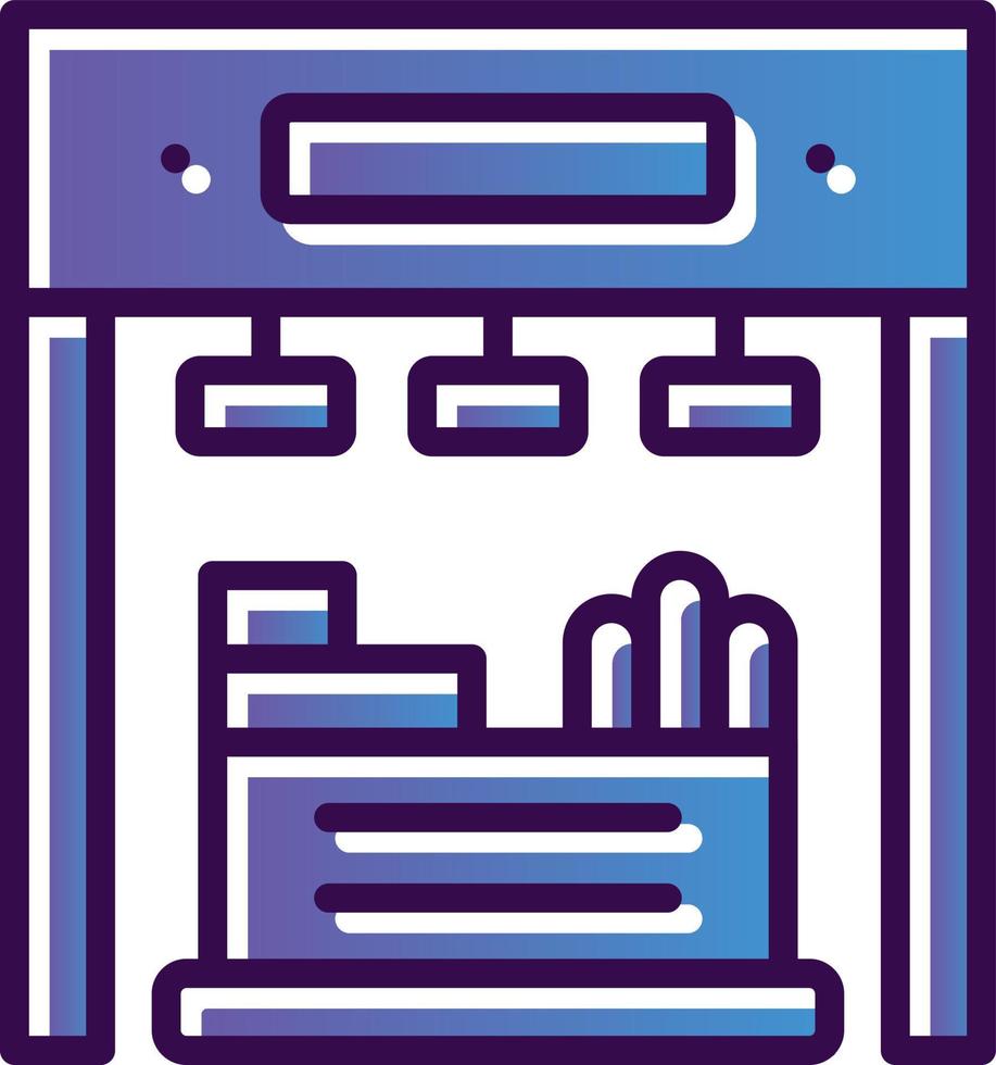 Booth Vector Icon Design