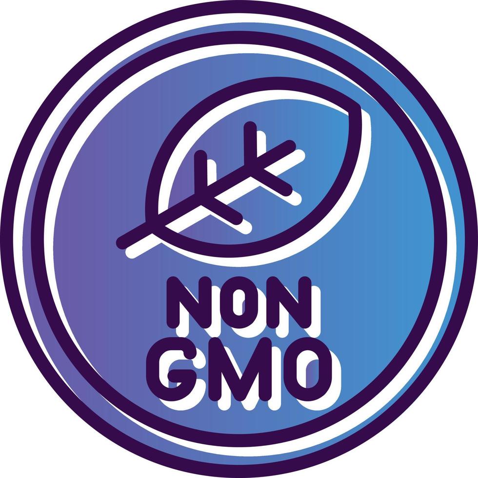 Non Gmo Vector Icon Design