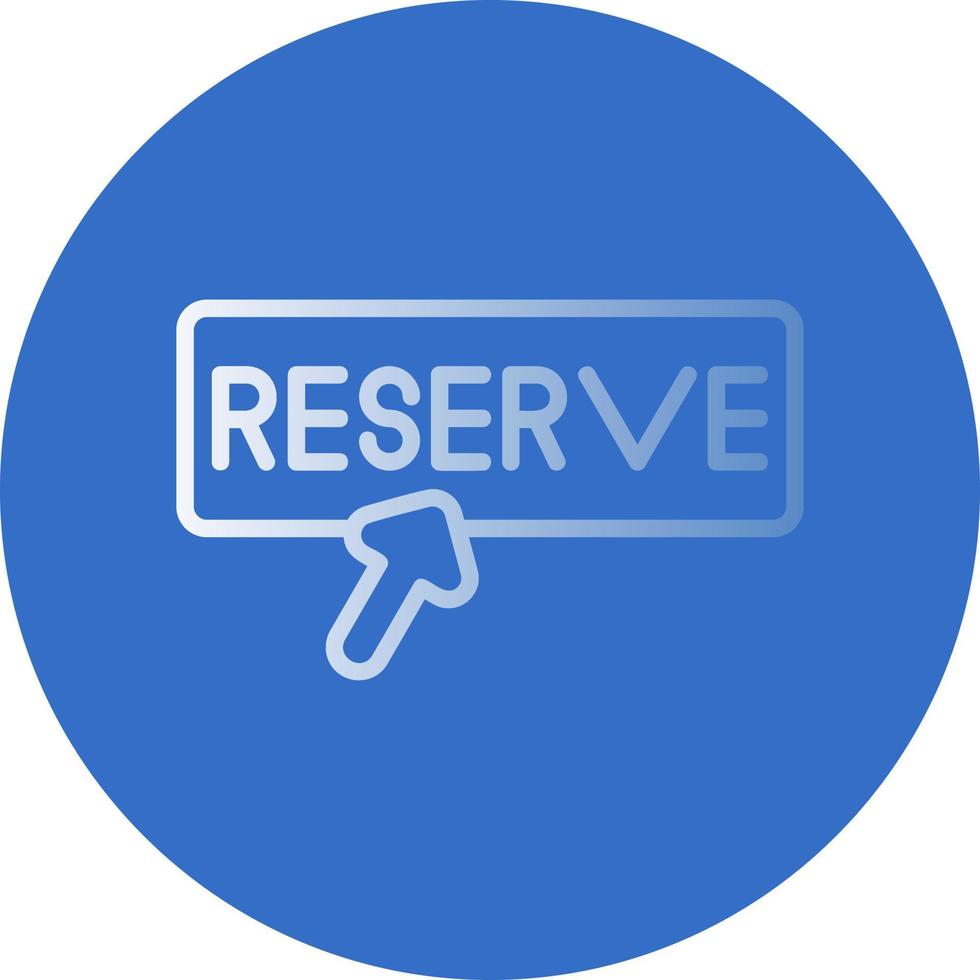 diseño de icono de vector de reserva