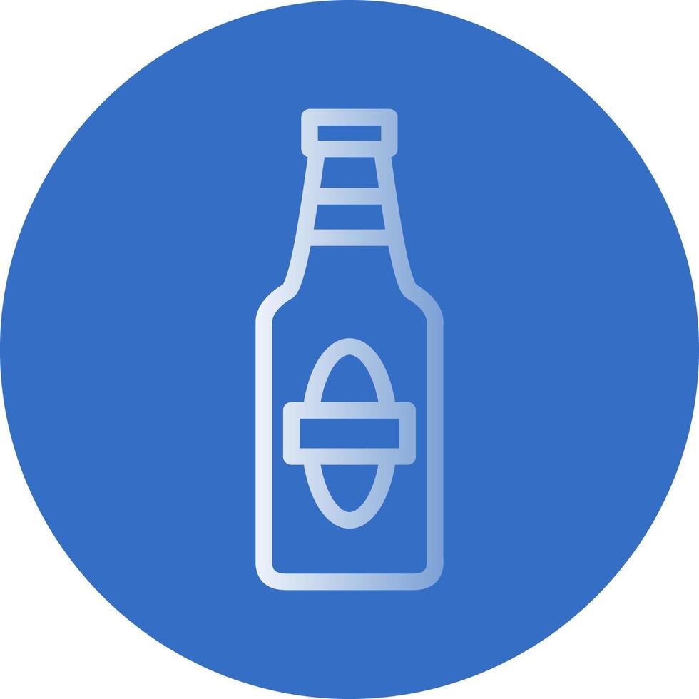 Beer Bottle Vector Icon Design