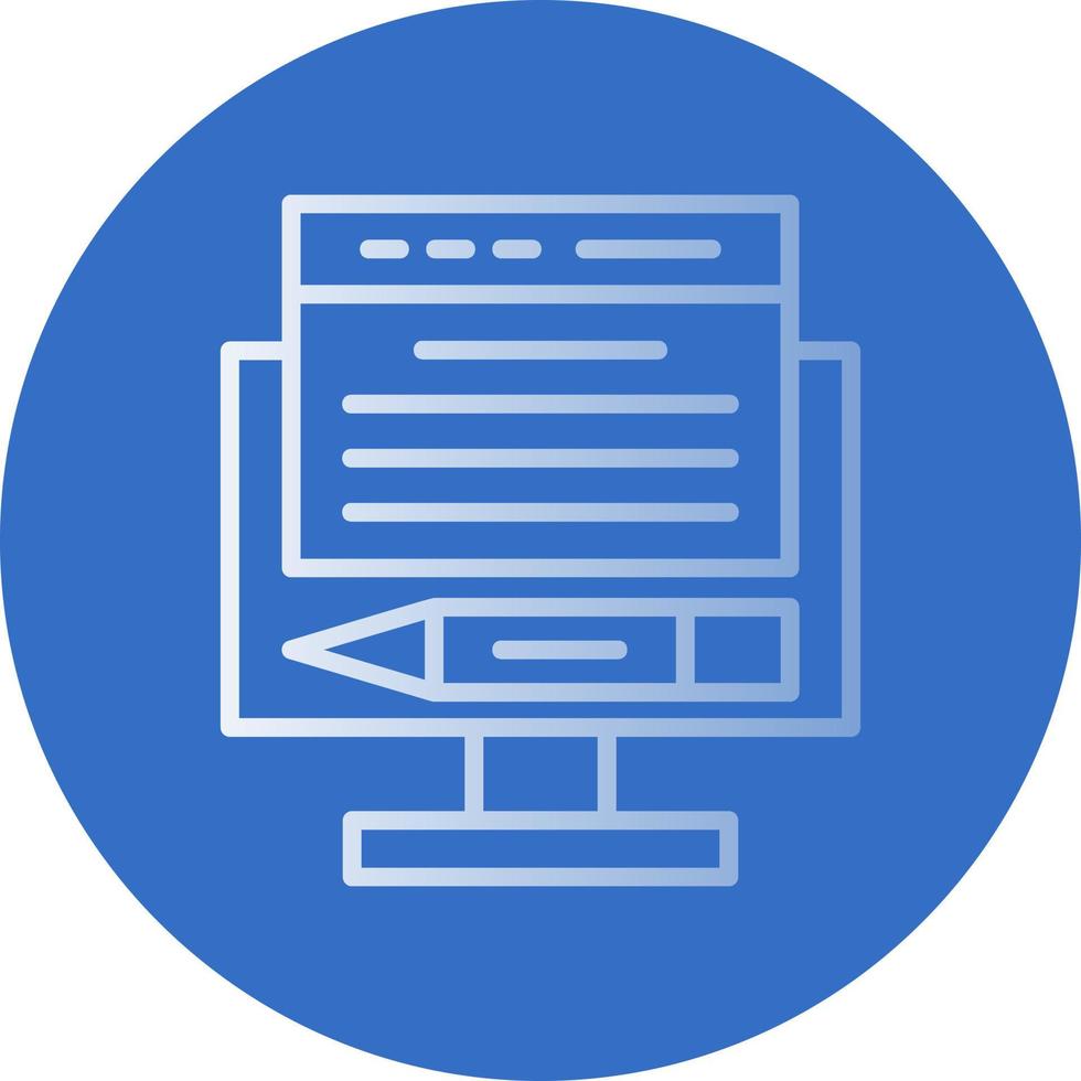 Online Content Vector Icon Design