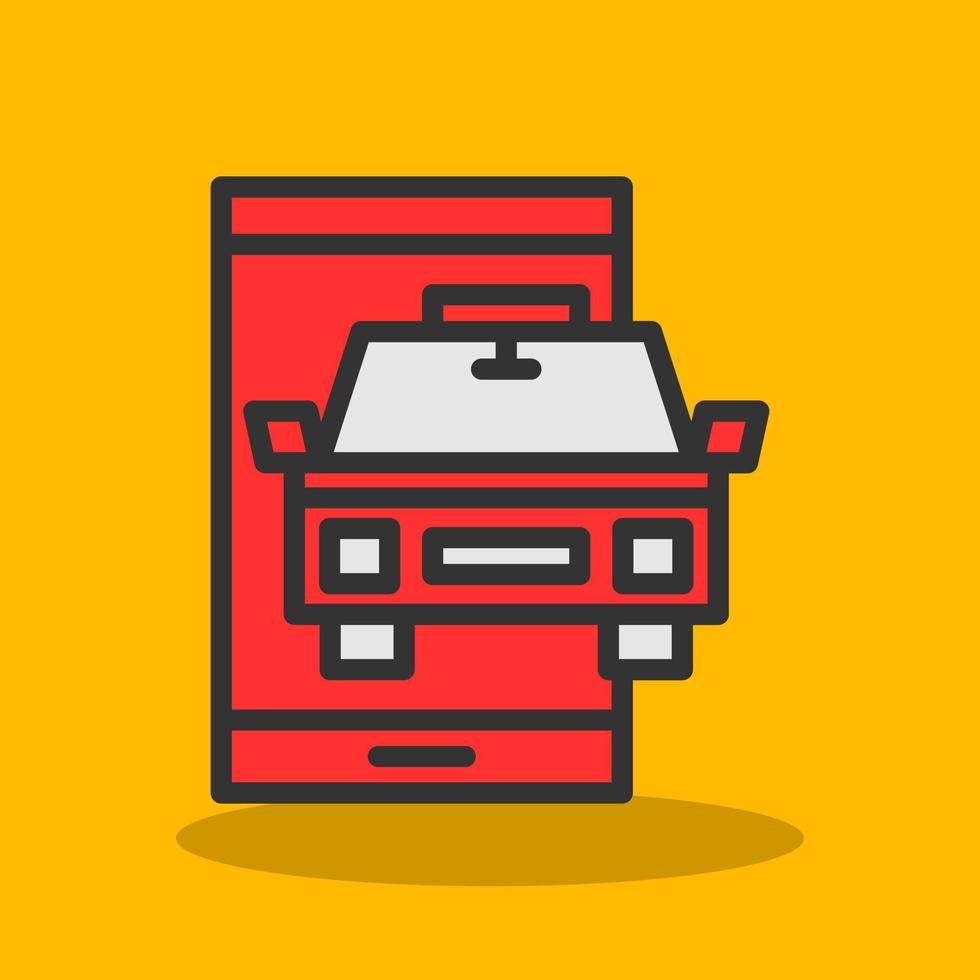 Taxi Vector Icon Design