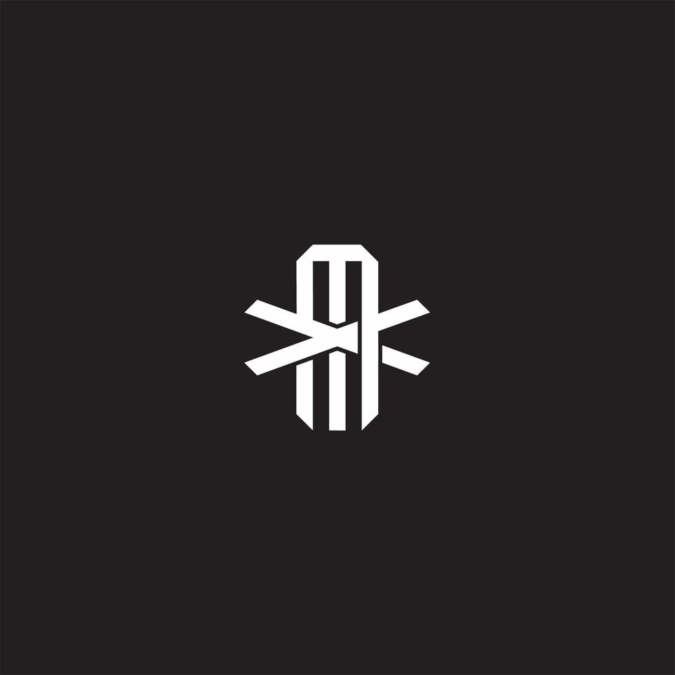 MX Initial letter overlapping interlock logo monogram line art style vector
