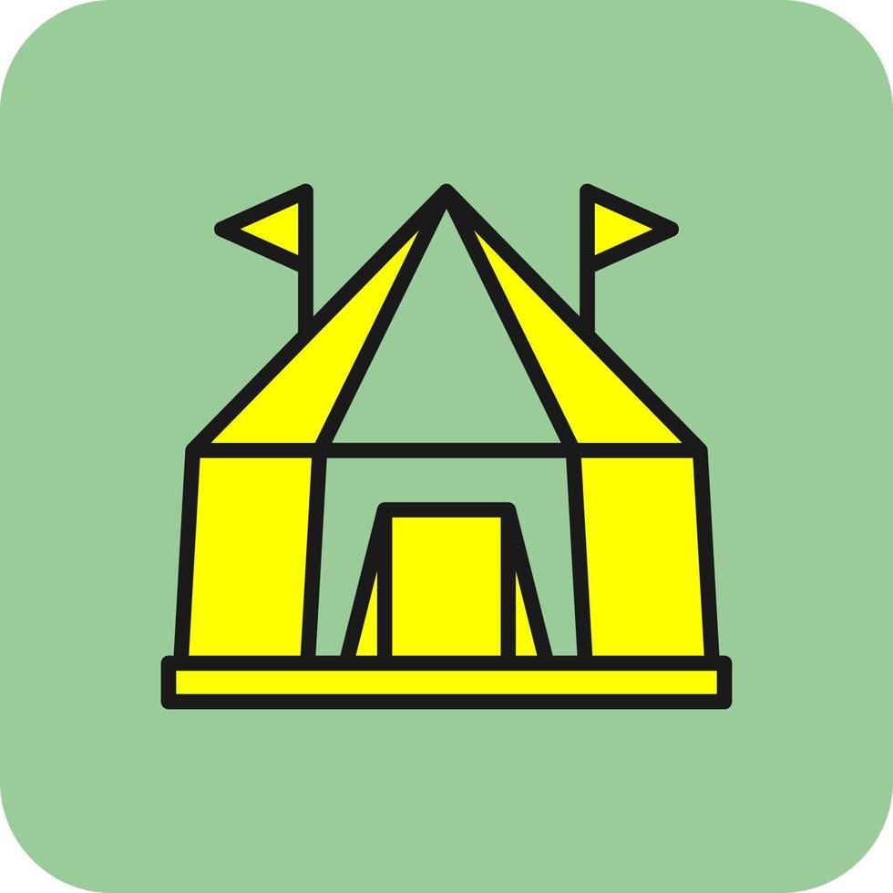 Circus Tent Vector Icon Design