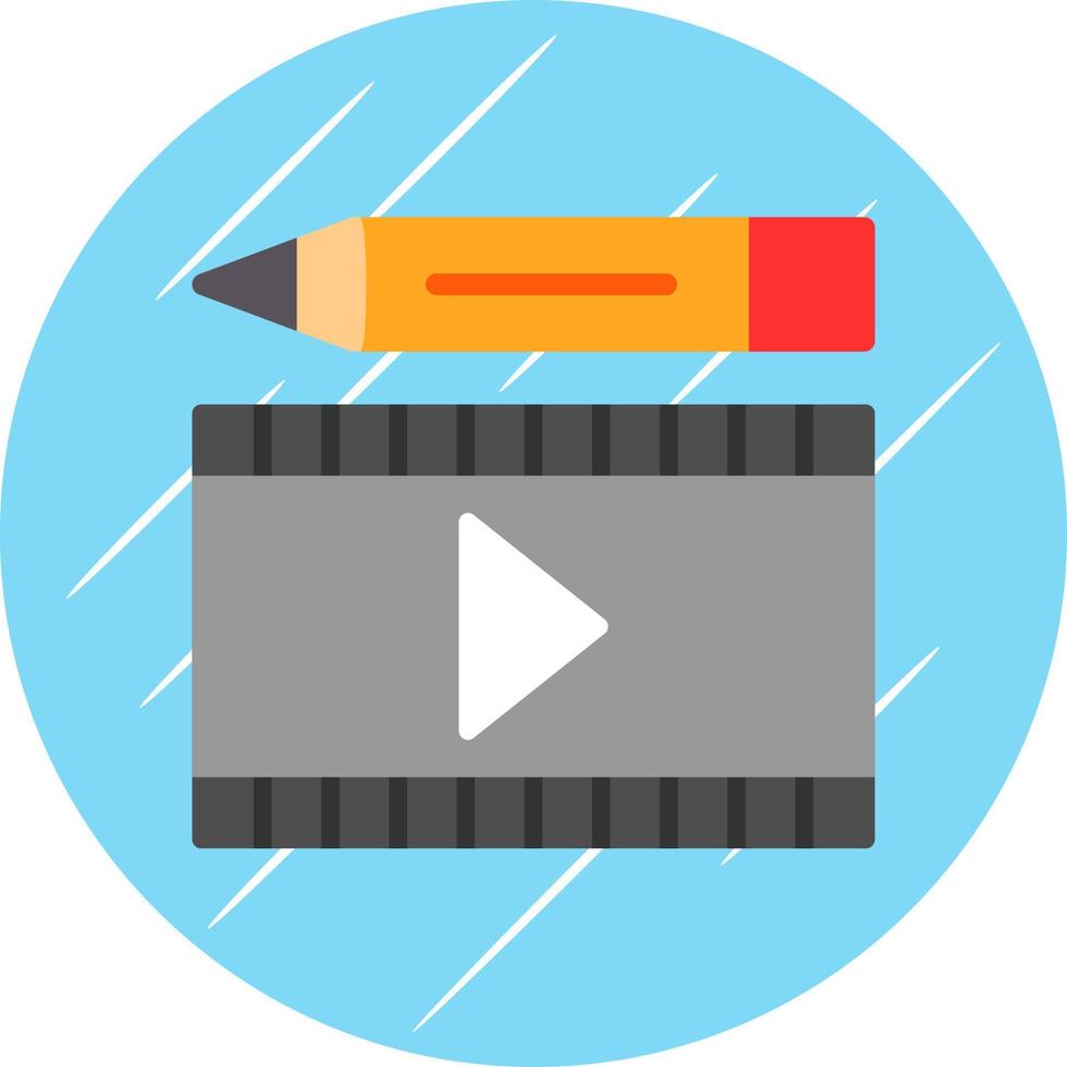 diseño de icono de vector de edición de video