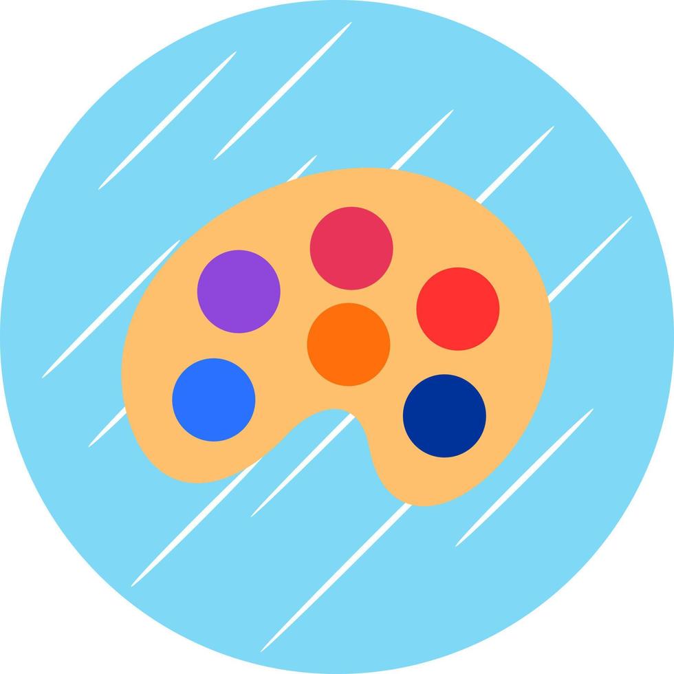 Paint Palette Vector Icon Design