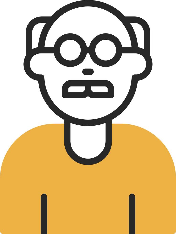 Old Man Vector Icon Design