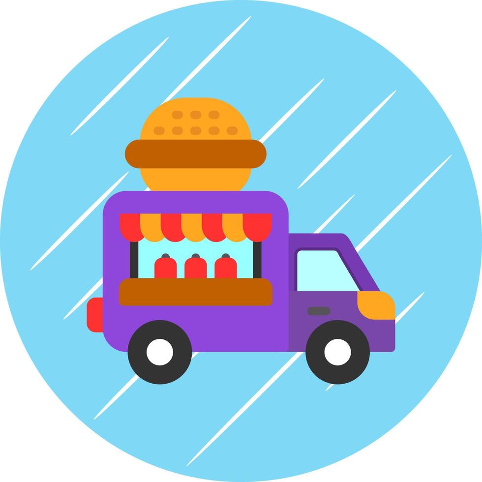 Food Truck Vector Icon Design