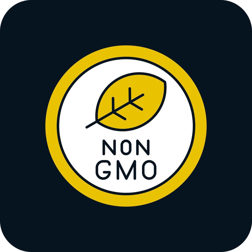 diseño de icono de vector no gmo